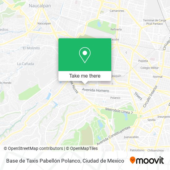 Base de Taxis Pabellón Polanco map