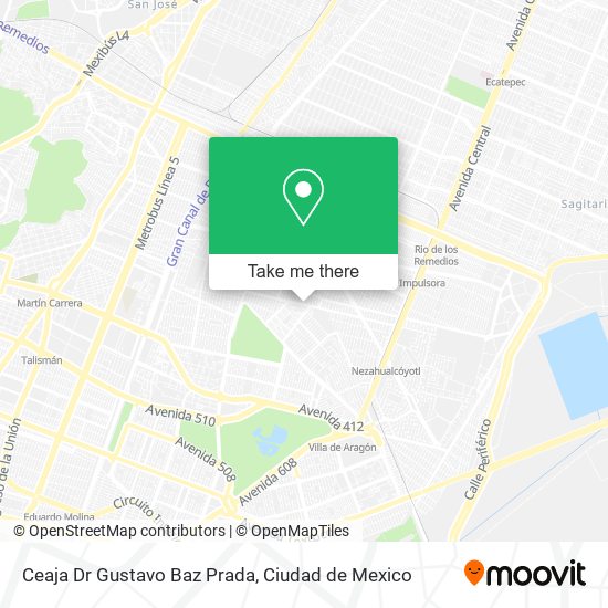 Ceaja Dr Gustavo Baz Prada map