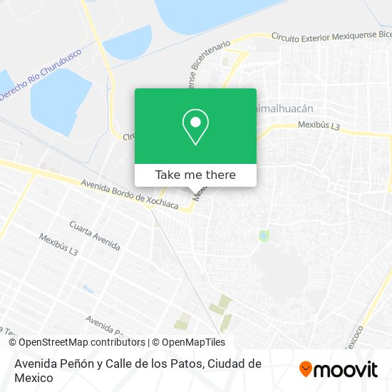 Mapa de Avenida Peñón y Calle de los Patos