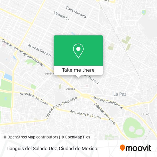 Tianguis del Salado Uez map