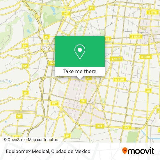 Equipomex Medical map