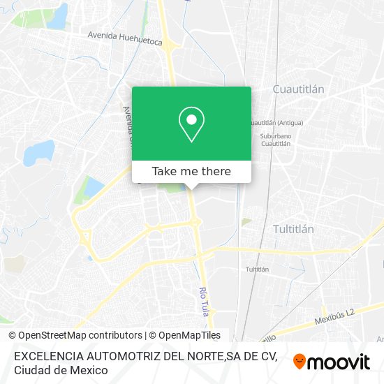 Mapa de EXCELENCIA AUTOMOTRIZ DEL NORTE,SA DE CV