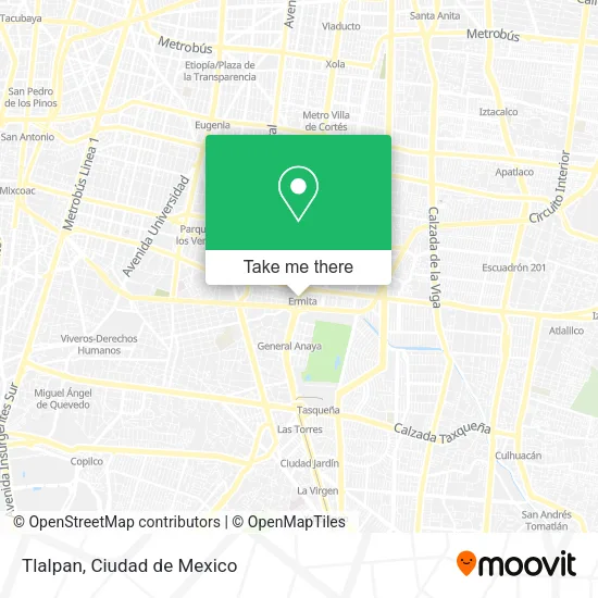 Mapa de Tlalpan