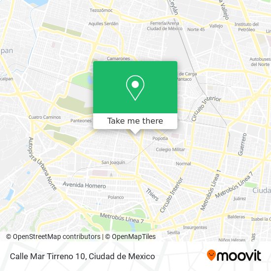 Calle Mar Tirreno 10 map