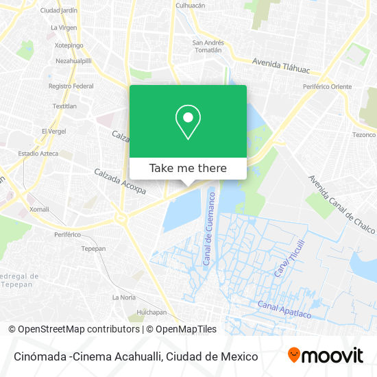 Cinómada -Cinema Acahualli map