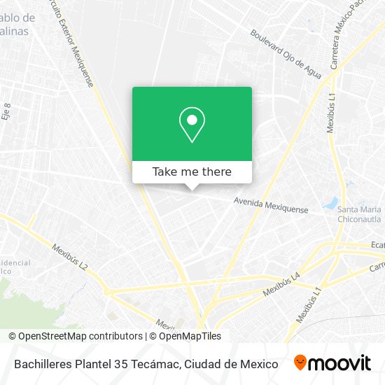 Bachilleres Plantel 35 Tecámac map