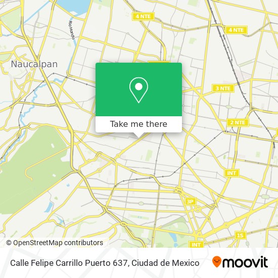 Calle Felipe Carrillo Puerto 637 map