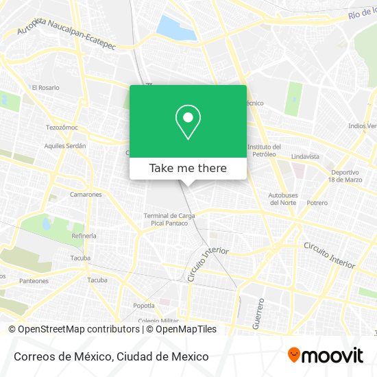 Correos de México map