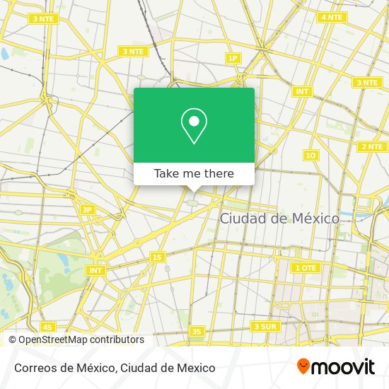 Mapa de Correos de México