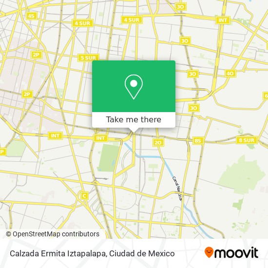 Mapa de Calzada Ermita Iztapalapa