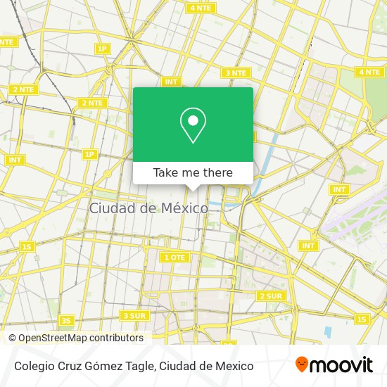 Colegio Cruz Gómez Tagle map