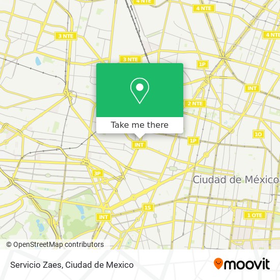 Servicio Zaes map