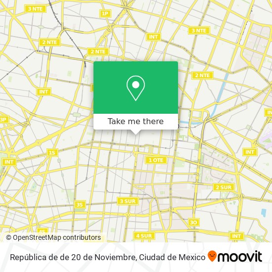 República de de 20 de Noviembre map