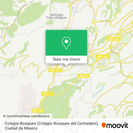 Colegio Bosques (Colegio Bosques del Contadero) map