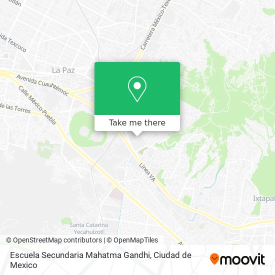 Mapa de Escuela Secundaria Mahatma Gandhi