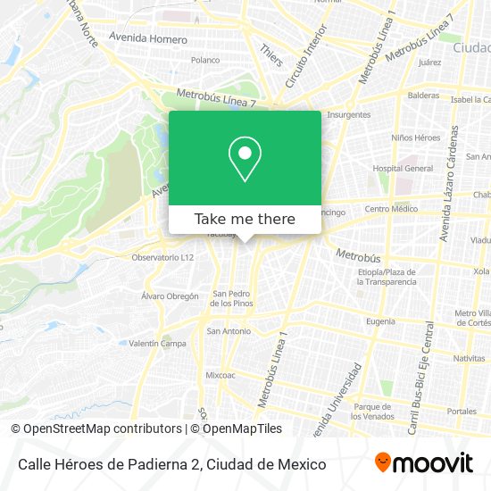 Calle Héroes de Padierna 2 map