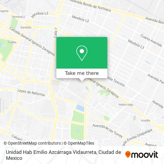 Unidad Hab Emilio Azcárraga Vidaurreta map