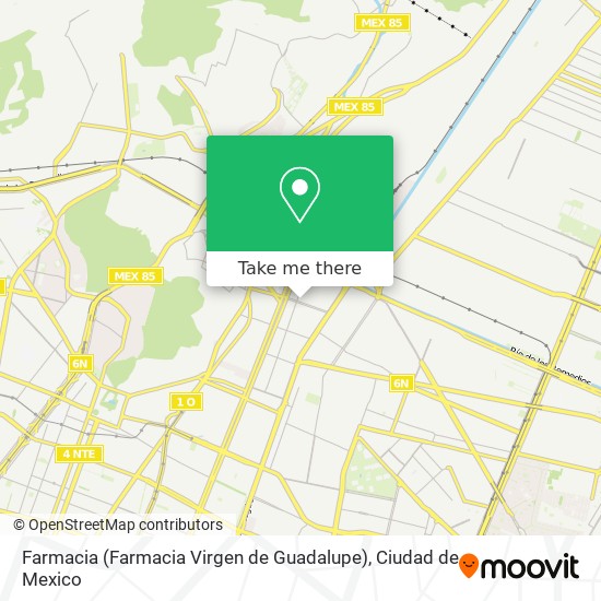 Mapa de Farmacia (Farmacia Virgen de Guadalupe)