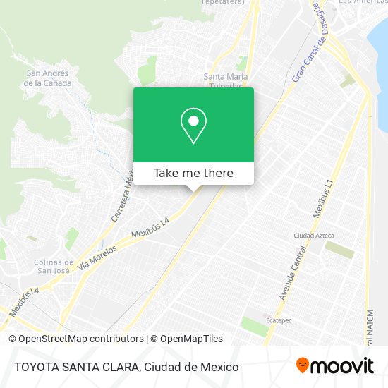 Mapa de TOYOTA SANTA CLARA