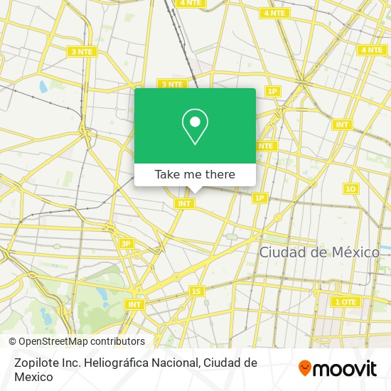 Zopilote Inc. Heliográfica Nacional map