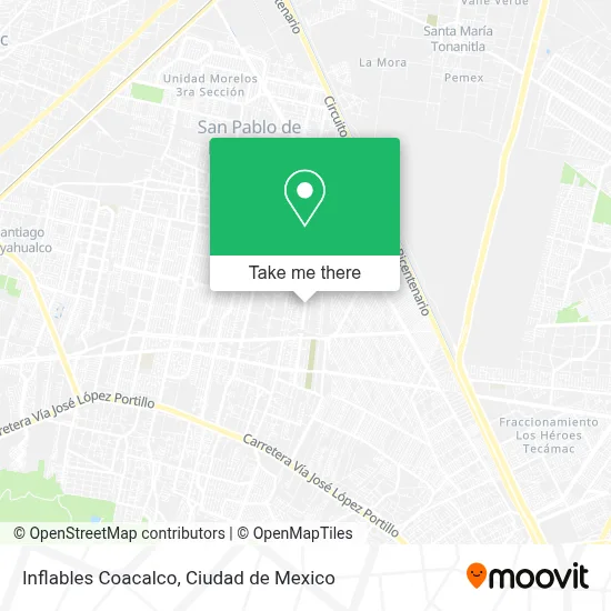 Inflables Coacalco map