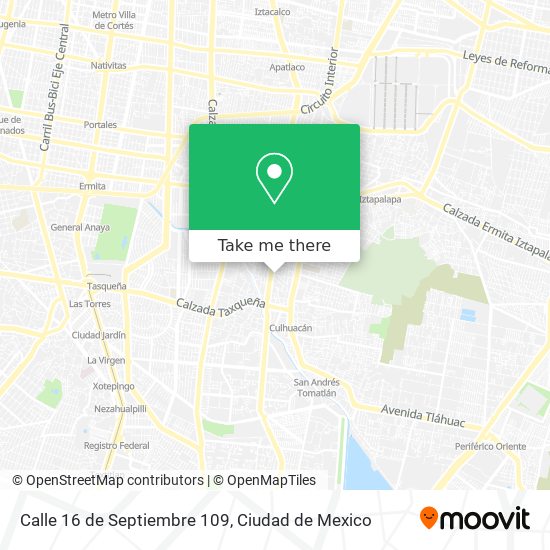 Calle 16 de Septiembre 109 map