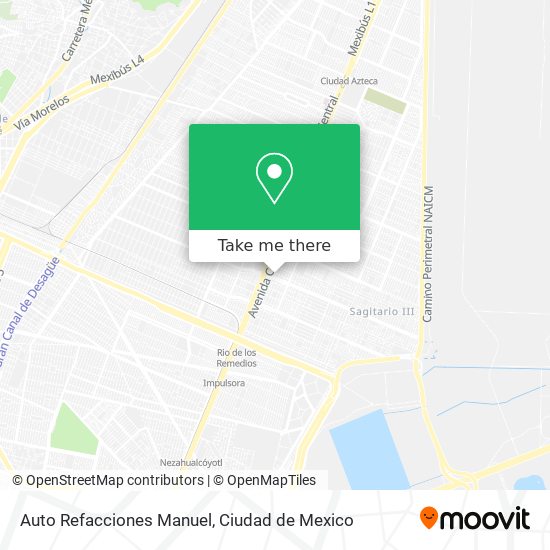 Mapa de Auto Refacciones Manuel