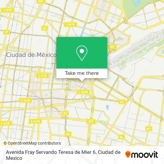 Mapa de Avenida Fray Servando Teresa de Mier 6