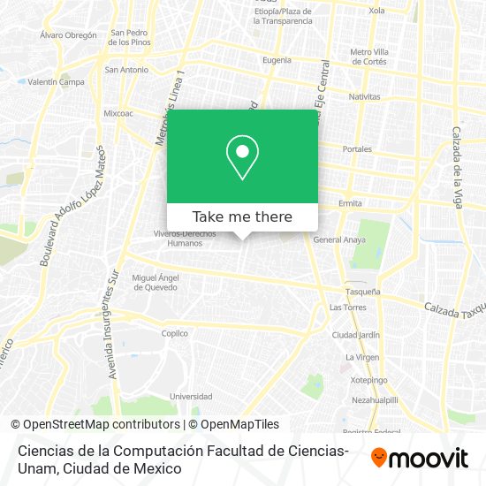 Ciencias de la Computación Facultad de Ciencias-Unam map