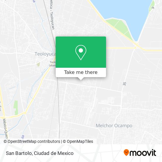 How to get to San Bartolo in Coyotepec by Bus?