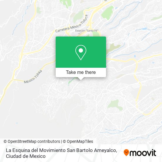 La Esquina del Movimiento San Bartolo Ameyalco map