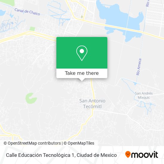 Mapa de Calle Educación Tecnológica 1