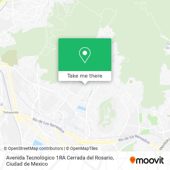 Avenida Tecnológico 1RA Cerrada del Rosario map