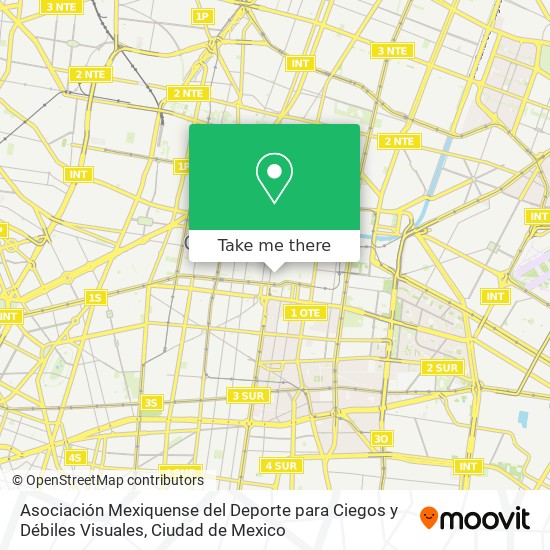 Mapa de Asociación Mexiquense del Deporte para Ciegos y Débiles Visuales