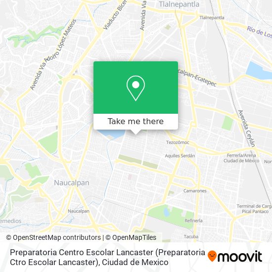 Mapa de Preparatoria Centro Escolar Lancaster