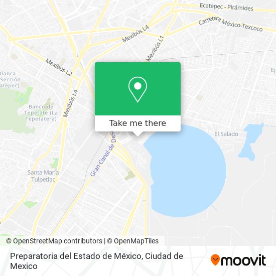 Preparatoria del Estado de México map