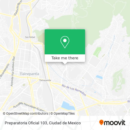 How to get to Preparatoria Oficial 103 in Tultitlán by Bus or Train?