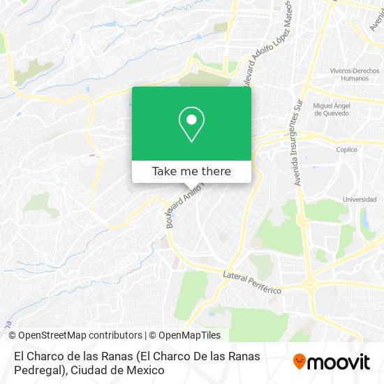 El Charco de las Ranas (El Charco De las Ranas Pedregal) map