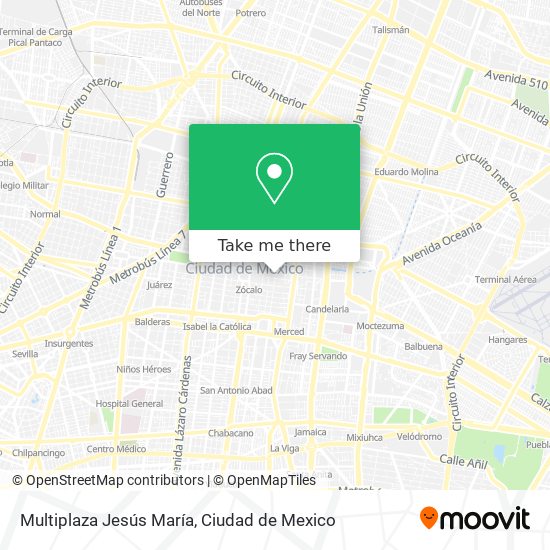 Multiplaza Jesús María map