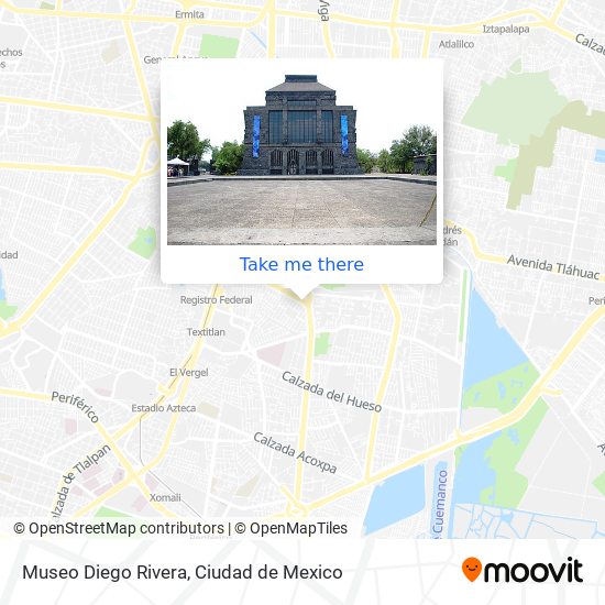 Mapa de Museo Diego Rivera