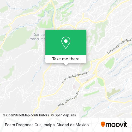 Ecam Dragones Cuajimalpa map