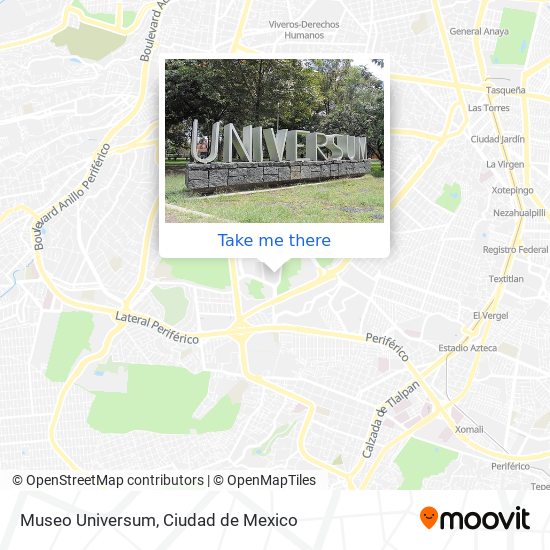 Museo Universum map