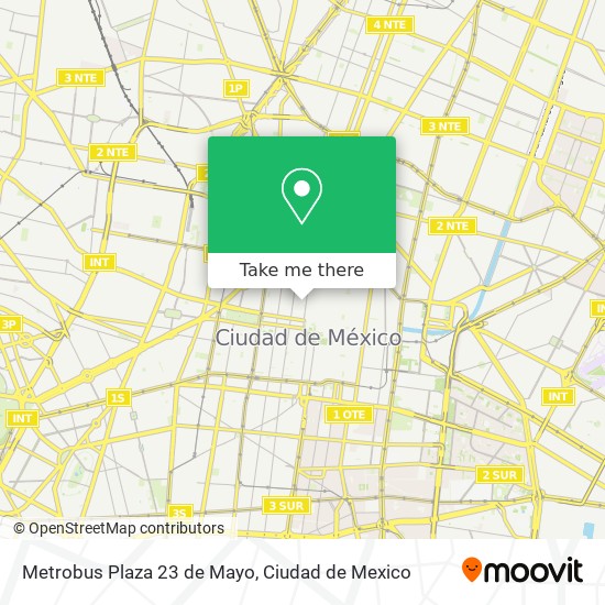 Mapa de Metrobus Plaza 23 de Mayo