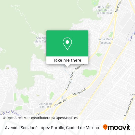 Mapa de Avenida San José López Portillo