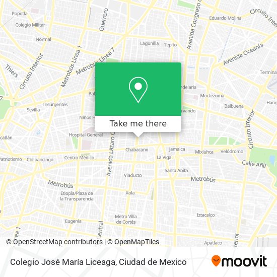 Colegio José María Liceaga map