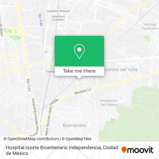 Hospital Issste Bicentenario Independencia map