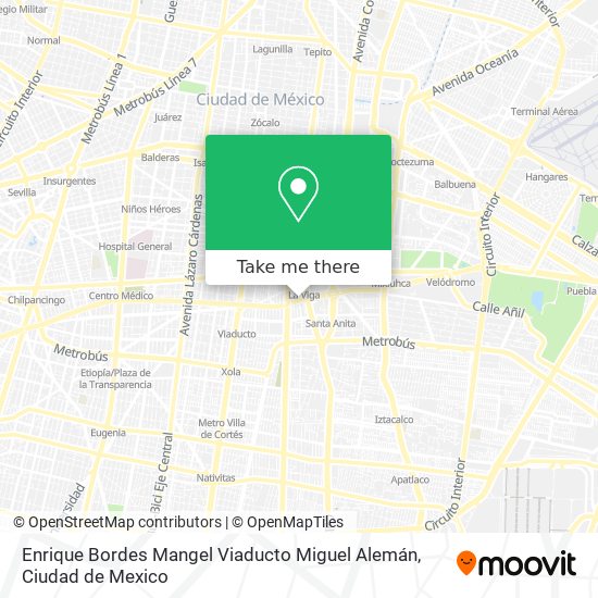 Enrique Bordes Mangel Viaducto Miguel Alemán map