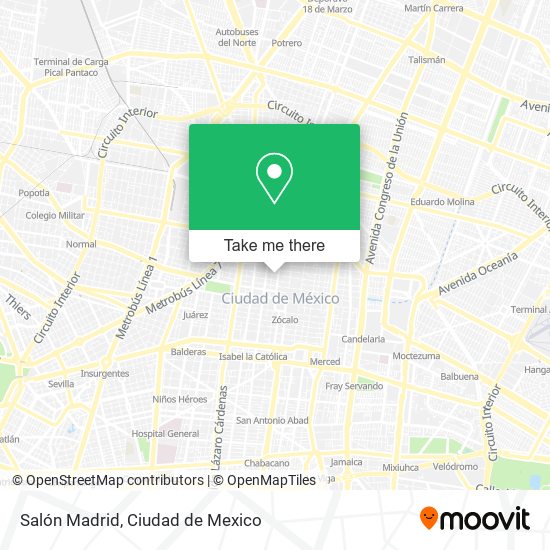 Salón Madrid map