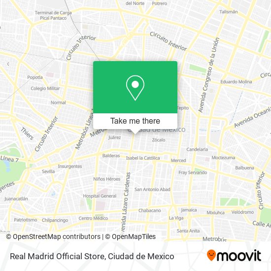 Real Madrid Official Store map