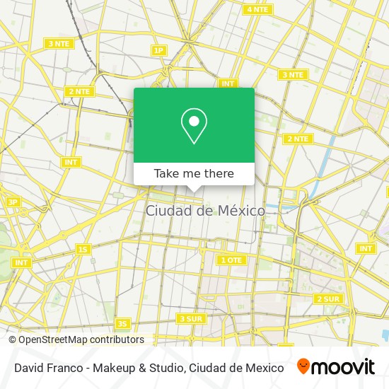 David Franco - Makeup & Studio map